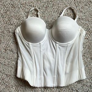 NWT White VS Corset Bustier Shape wear 36B